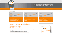 Desktop Screenshot of mediaagentur-uhl.de